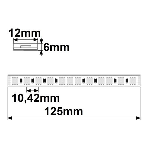 LED AQUA RGB 48V Flexband, 14,4W, IP68, 20m Rolle, 96 LED/m
