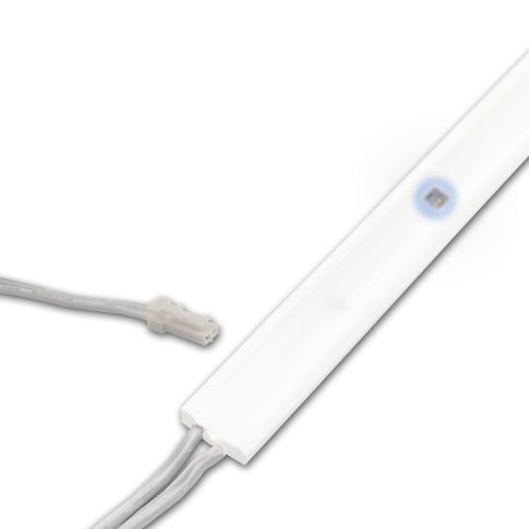LED UV-C MiniAMP Flexband 270nm, 12V DC, 6W, IP54, 116cm, weiß, eins. Kabel + maleAMP, 12 LED/m
