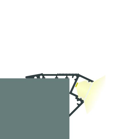 LED Treppenprofil STAIRS13, eloxiert 200cm