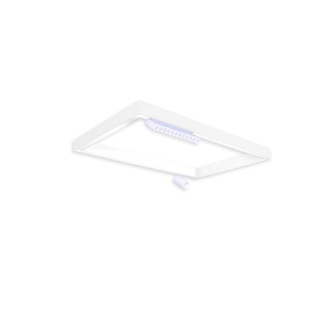 Track48 Leuchtenrahmen H50, Innenformat 500x800mm, weiß, exkl. Trafo, exkl. Montageclip/Seilabh.