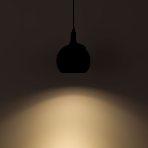 Track48 Hängeleuchte Ball Fokus schwarz, 12W, 60°, 48V DC, 3000K, CRI90