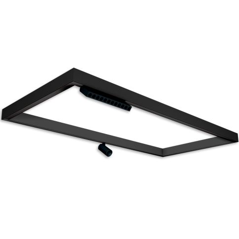 Track48 Leuchtenrahmen H50, Innenformat 592x1192mm, schwarz, exkl. Trafo, exkl. Montageclip/Seilabh.