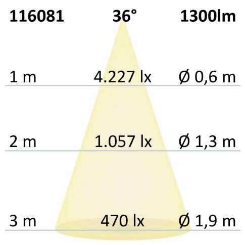 Track48 Leuchte 32cm schwarz, 18W, 36°, UGR<19, 48V DC, 3000K, CRI90, Line+, DALI dimmbar