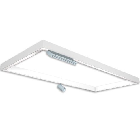 Track48 Leuchtenrahmen H50, Innenformat 592x1192mm, weiß, exkl. Trafo, exkl. Montageclip/Seilabh.