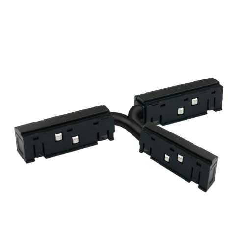 Track48 T-Verbinder, flexibel, schwarz, stromführend, max. 6A, 4-polig