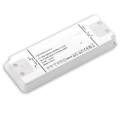LED Trafo 48V/DC, 0-100W, SELV, ultraflach