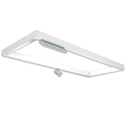 Track48 Leuchtenrahmen H50, Innenformat 500x1192 mm, weiß, exkl. Trafo, exkl. Montageclip/Seilabh.