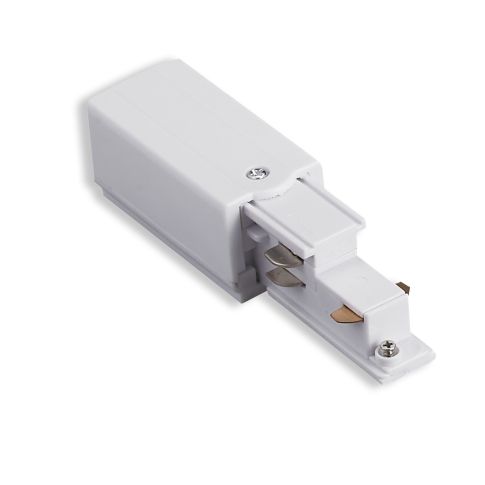 3-Phasen DALI Seiten-Einspeisung für Aufbauschiene, N-Leiter rechts, weiß