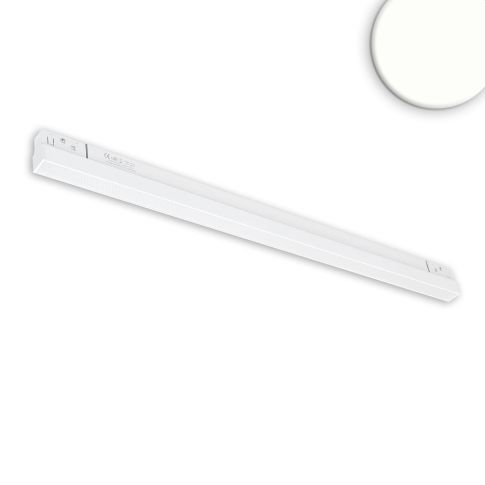 Track48 Linearleuchte 60cm weiß, 20W, 120°, 48V DC, 4000K, CRI90, prismatisch, Line+, DALI dimmbar