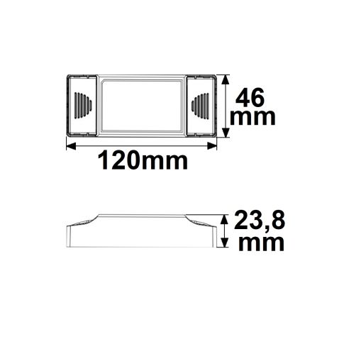 LED Konstantstrom Trafo 100/180/270/350/440mA, 10W, Push/1-10V/DALI dimmbar
