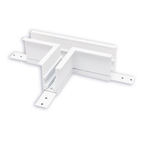 Track48 T-Schiene horizontal für Einbauschiene, weiß, nicht stromführend