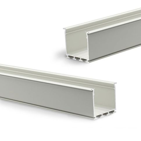 LED Einbauprofil WING20 Miniflansch gerade, eloxiert L: 200cm