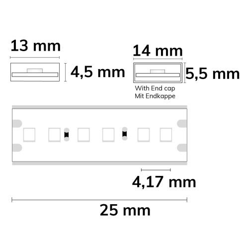 LED AQUA930 Linear Flexband, 24V DC, 10W, IP68, 3000K, 5m Rolle, 240 LED/m