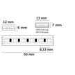 LED AQUA RGB Linear Flexband, 24V DC, 12W, IP67, 5m Rolle, 120 LED/m